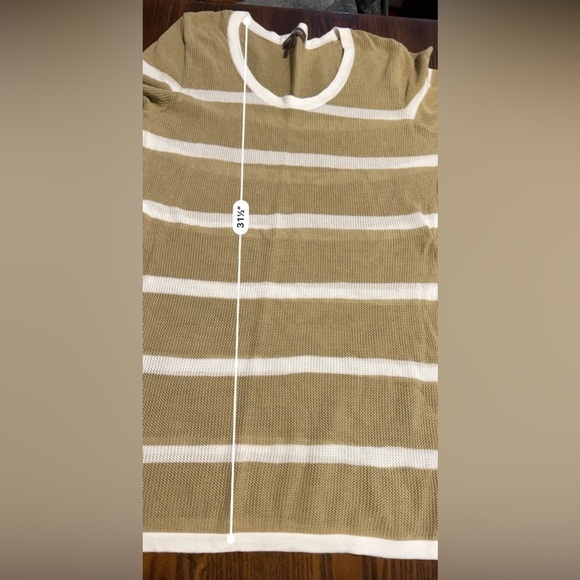 Tommy Bahama Striped Swimsuit Cover Top Sand White Sz large long sleeve coastal - Picture 11 of 16